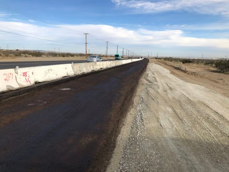 Shoulder Paving and Compaction